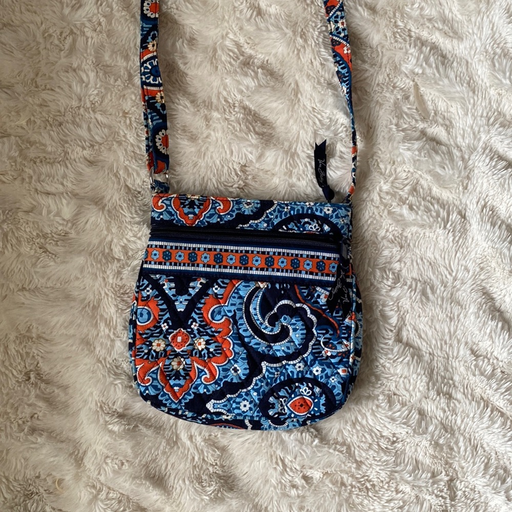 VeraBradley ORANGE+BLUE Crossbody bag